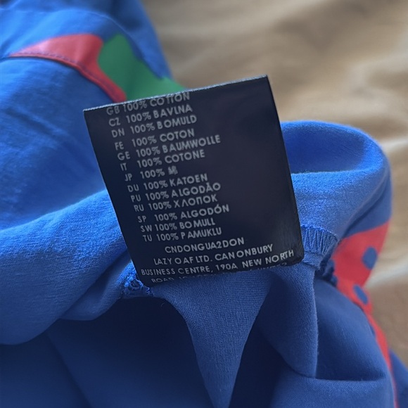 Lazy Oaf Picking Strawberry Dress Shoulder Ties Pockets Novelty Summer uk6/us2 - Picture 8 of 8